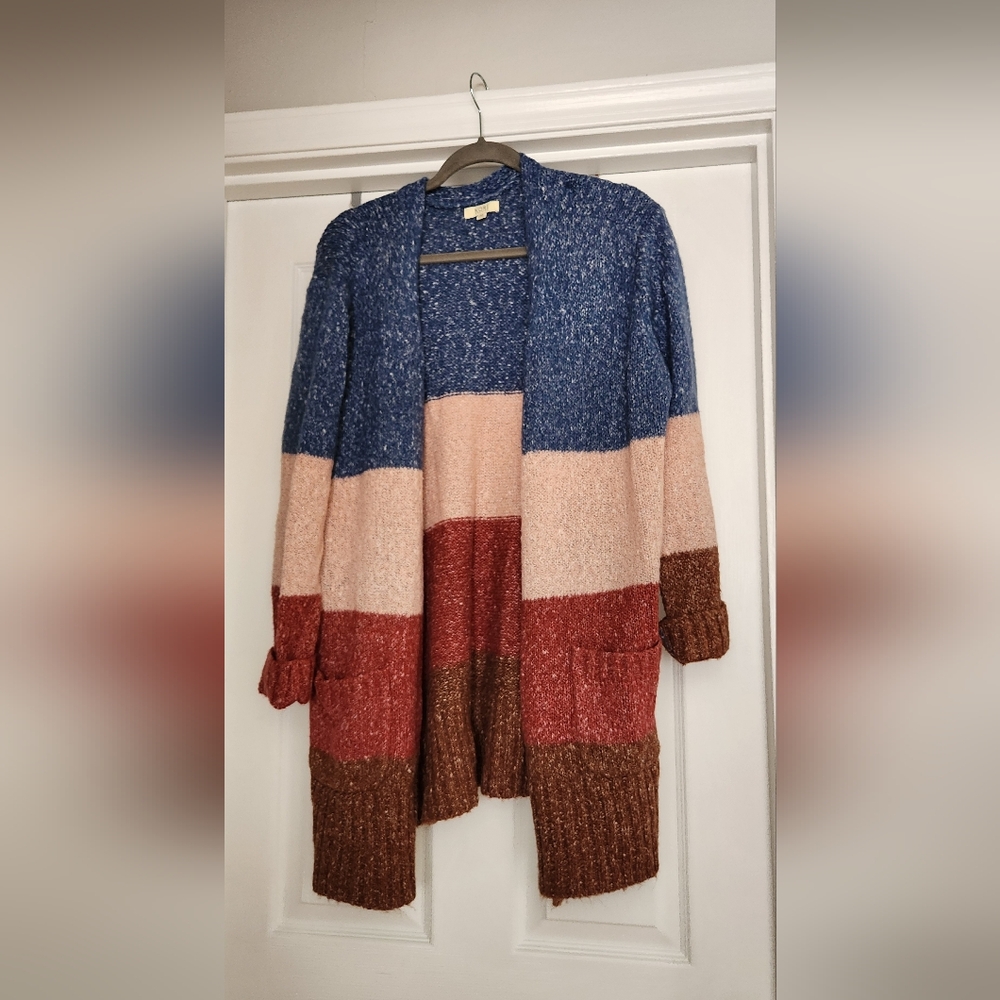 Kori. Medium/ large . Color block sweater.